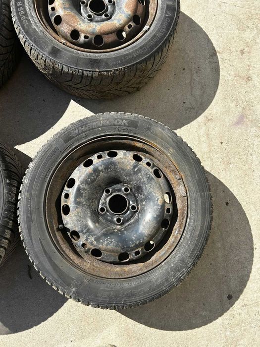 Set jante tabla cu anvelope 195/55R15 Fabia 2 / Polo v / pOLO 6R