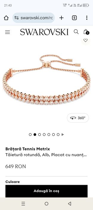 Vând bratara Swarovski