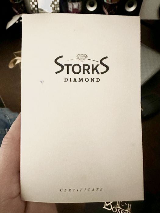 Inel logodna aur alb 18k cu diamant