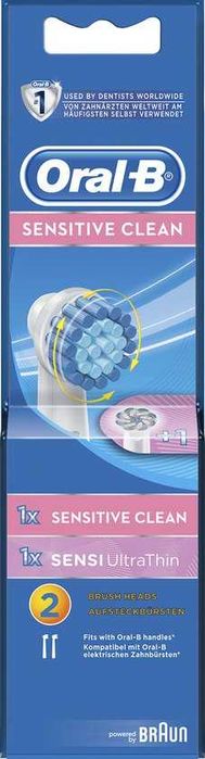 Oral-B 1x Sensitive Clean & 1x Sensi Ultrathin резервни глави