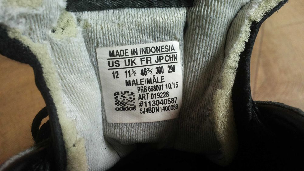 Adidas MUNDIAL Размер EUR 46 2/3 / UK 11 1/2 естествена кожа 158-14-S