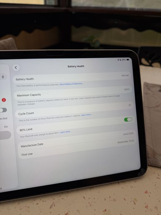 Ipad 11 (A16) 100% Battery