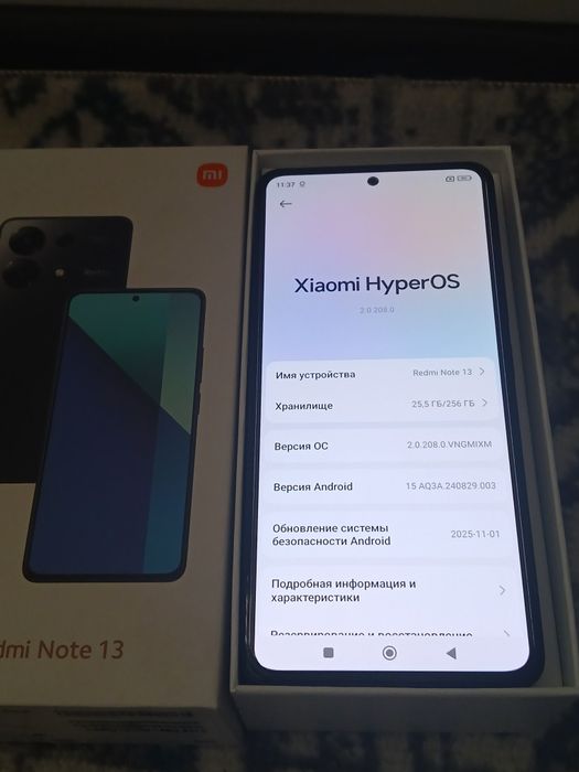 Redmi Note 13 8+4/256GB. Zavod Ideal holatda. To'liq komplekt.