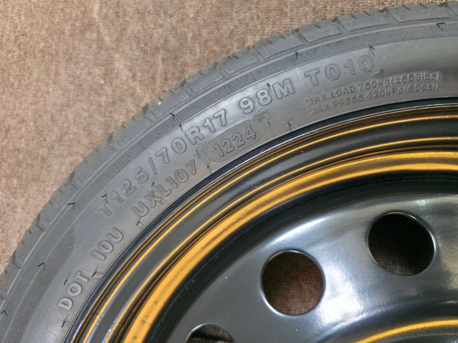 Roata Rezerva MICA SLIM - 5x108 17'' - 125/70/17 - OEM Peugeot 508 308 - Citroen DS / OPEL Astra - NOUA 2024 !