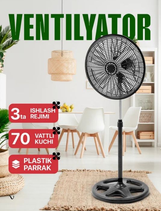 Yangi ventilyator 70W Янги вентилятор 70W