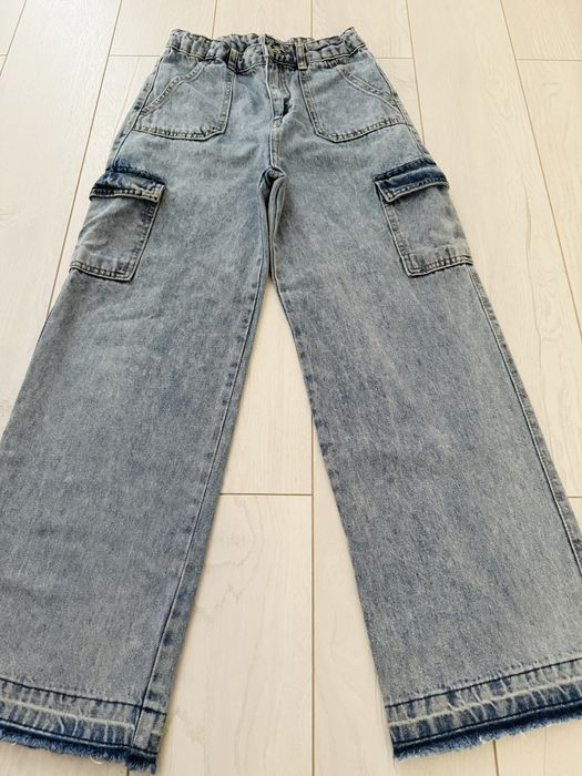 Джинсы карго с карманами