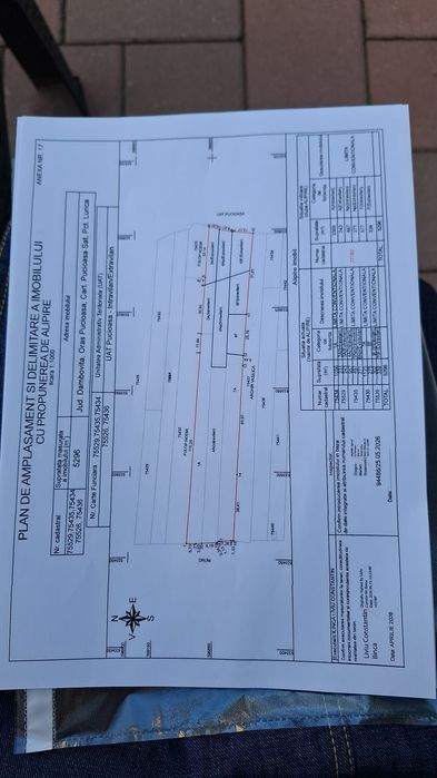 Teren 5296m2 Pucioasa deschidere 28m acces drum asfaltat DC136A-DN 71
