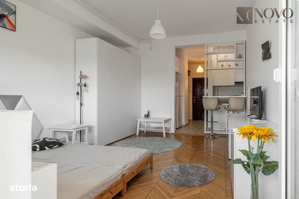 Garsoniera | Piata Romana | Centrala | Balcon | Renovata