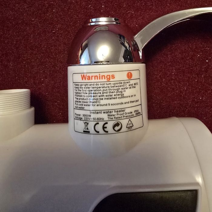 Robinet Electric Instant cu Afisaj, RX-001, NOU