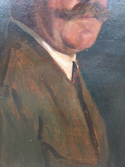 tablou vechi pictura 46/59 cm semnat Erich Probst