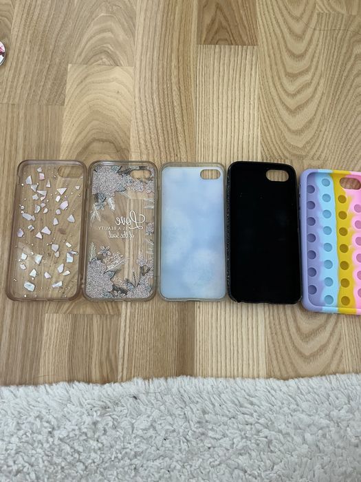 Huse Iphone 6/7/8 +popsocket, 6 lei bucata