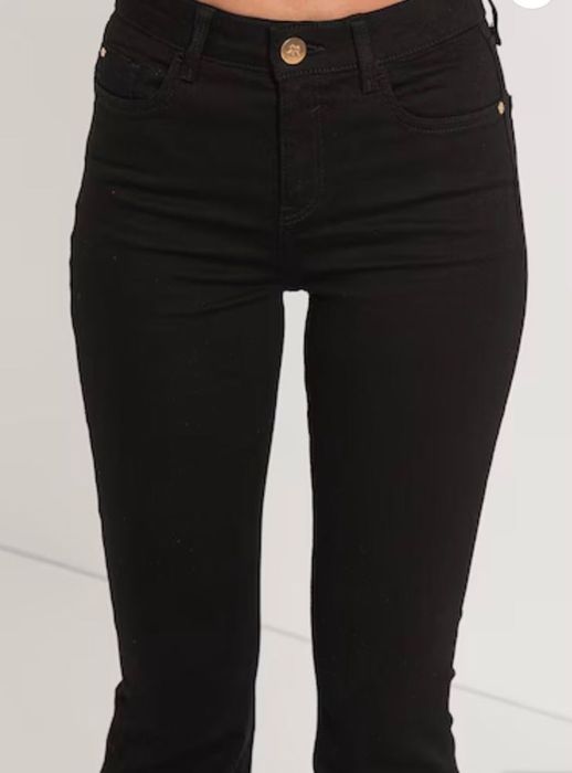 Blugi de dama River Island, bootcut, midwaist, 25-L32, negri - Noi