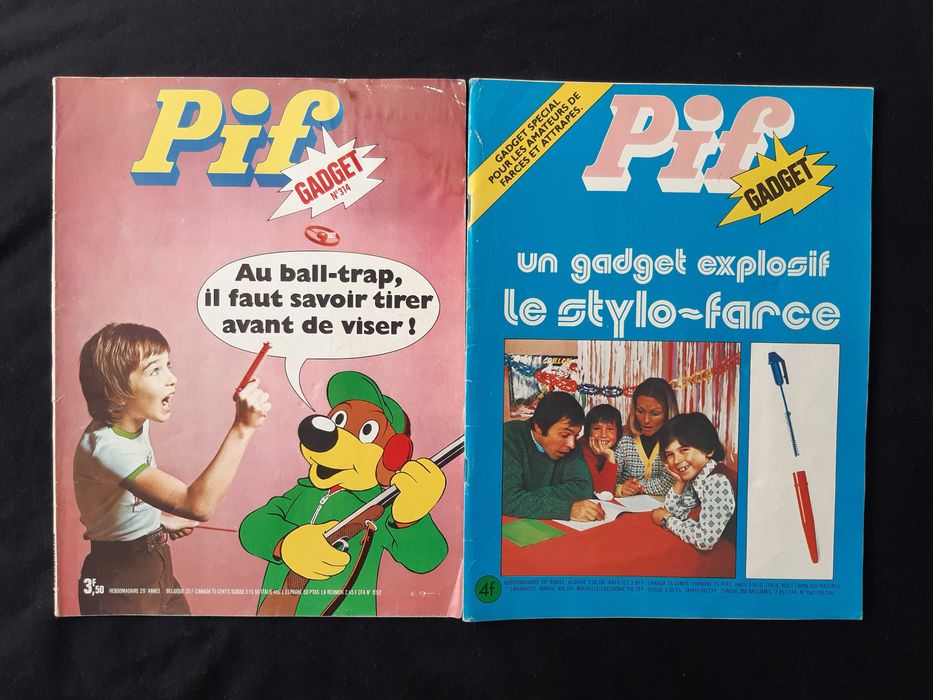 Колекция Стари Френски Списания Pif Gadjet 18 Броя
