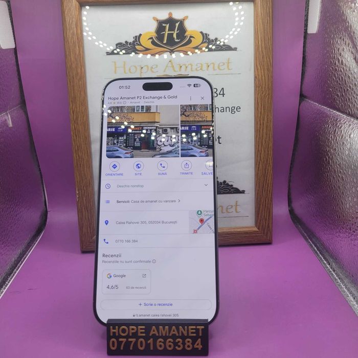 HOPE AMANET P2-iPhone 16 Pro Max / 256 GB / BT 97 % /CIC 306
