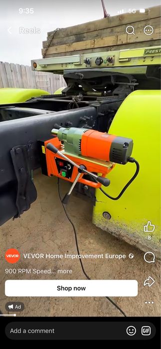 Магнитна бормашина VEVOR 1550W + Подарък