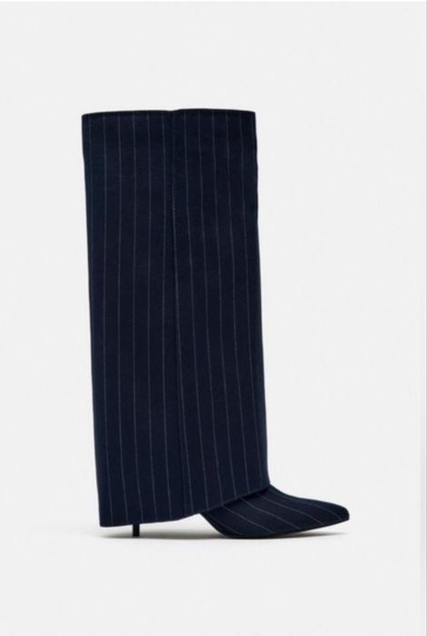 Сапоги zara с высоким голенищем