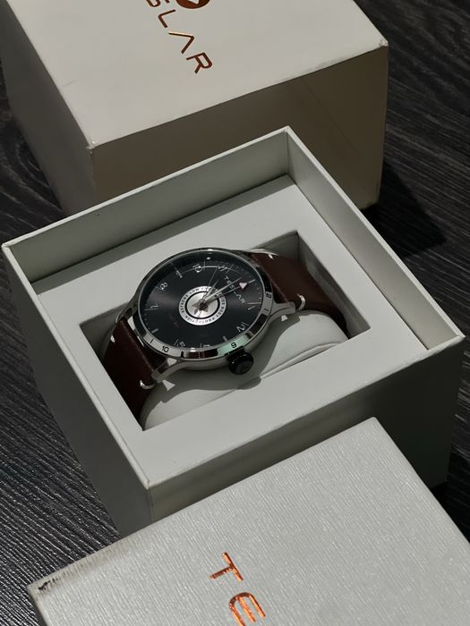 1. Ceas TESLAR Re-Balance T-7 GMT TW-018 NOU Sigilat - Swiss Made - Protecție EMF