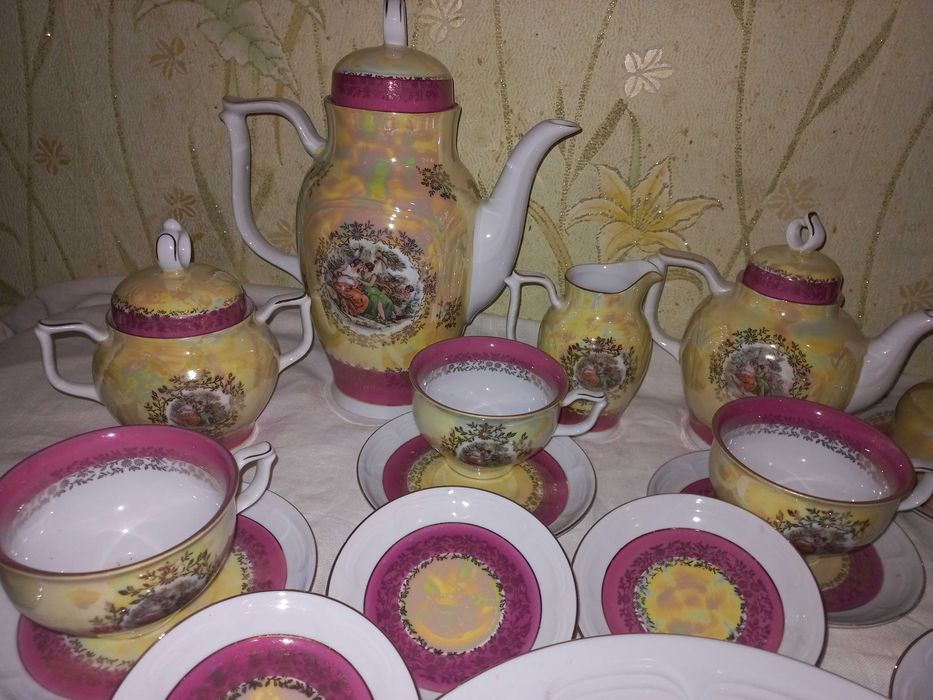 Чайный сервиз Мадонна перламутровый (есть на 6 и 12 персон)