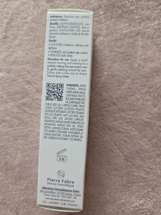 Crema calmanta pentru conturul ochilor,  Avene