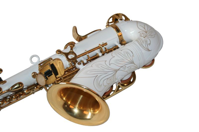 Saxofon Sopran curbat Karl Glaser ALB+AURIU NOU Sopranina Si b