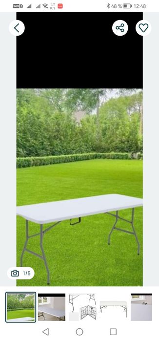 Masa pliabila camping gradina 85x65 cu scaune, folosita, fără defecte și perfect functionala