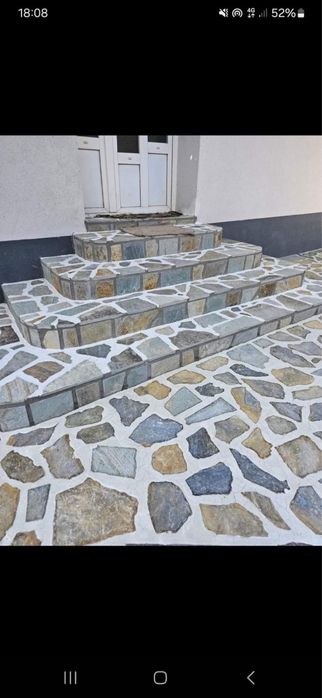 Pavaj piatra naturala montaj profesional