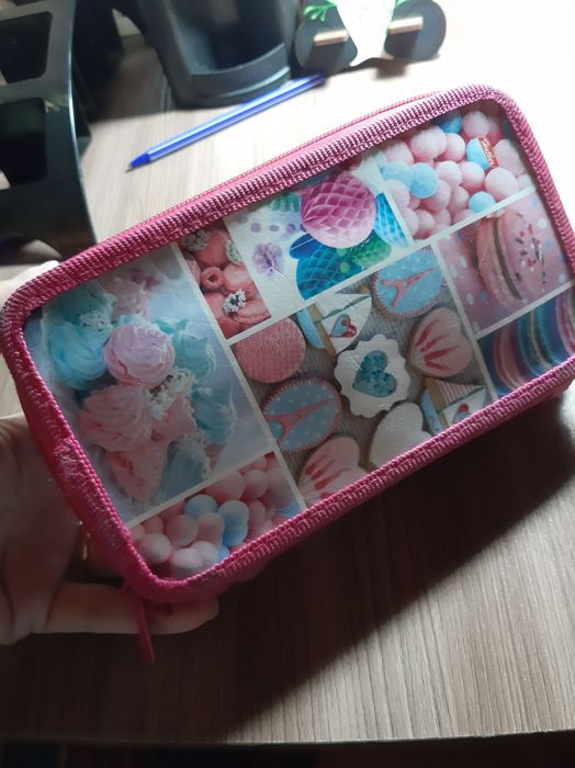 Папка и пенал для девочек с ручками