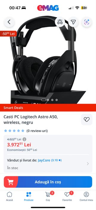 Casti Logitech A50 astro