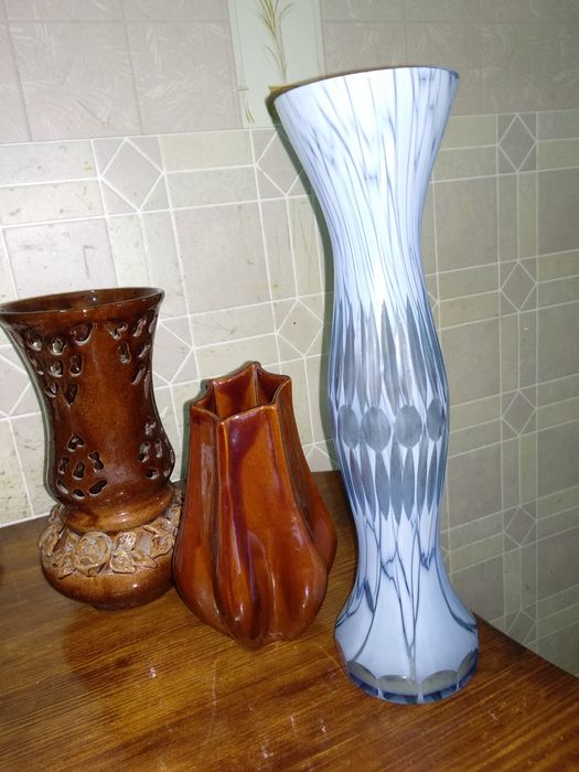 Вазочки керамические и стекляная