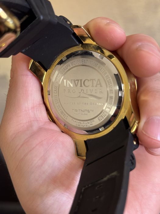 Мъжки часовник Invicta Pro Diver Chronograph (Gold & Blue)