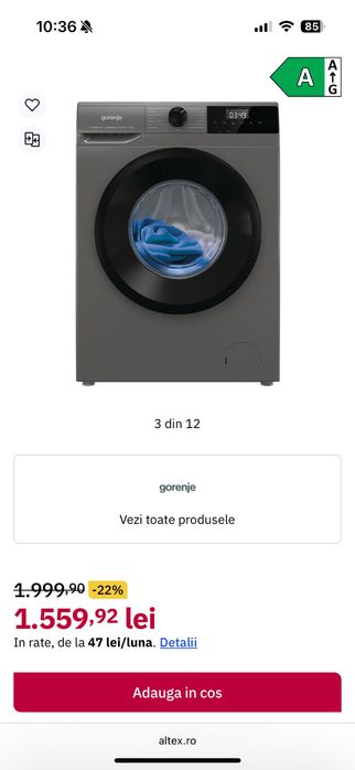 Vand masina de spalat rufe