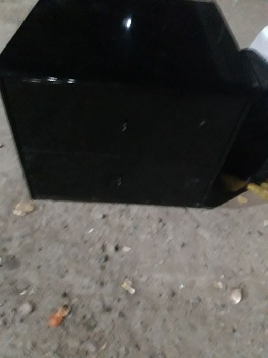 Тумбочка чёрный цвет мрамор