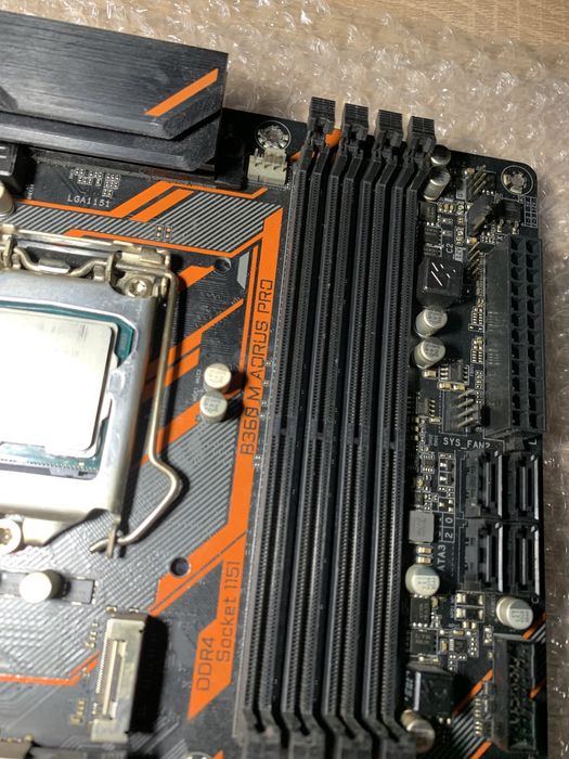 Материнская плата + процессор + кулер