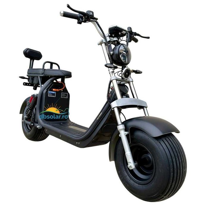 Scuter electric chopper 1500W 20Ah Fara Permis CIV RAR inclus Lithium 25km/h capacitate 180kg