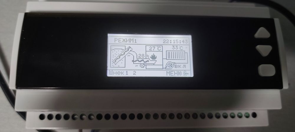 Контролер за управление на горелка за отопление на пелети или друго