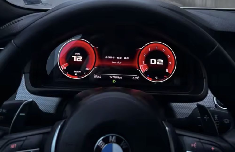 Ceasuri digitale de bord Virtual Cockpit BMW F07 F10 F11 F18 F06 F12 F13 F01 F02 F03 X3 F25 X4 F26 X5 F15 X6 F16 F30 F31 F34 F32 F33 F36