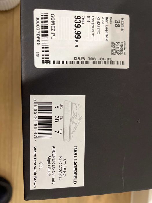 Оригинални дамски обувки Karl Lagerfeld (KL42372C) - 38 номер - КАФЯВИ