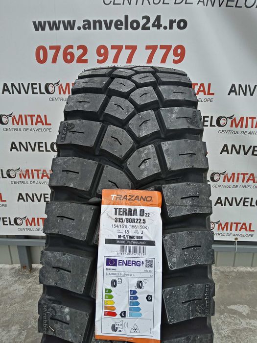 Anvelope 315/80R22,5 Trazano Terra D 156/150K BEB-74 OnOff Tractiune