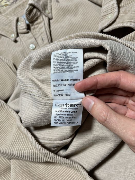 Carhartt Madison Cord мъжка риза от рипсено кадифе (размер S С)