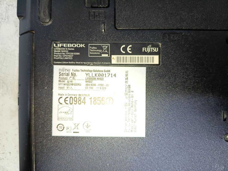 Продам ноутбук Fujitsu NH532