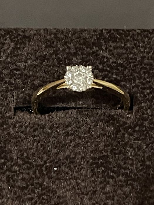 Inel de logodna TEILOR aur galben diamante 0.15ct M52