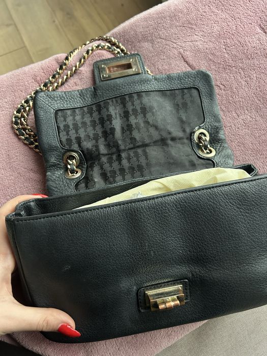 Кожена чанта Karl Lagerfeld