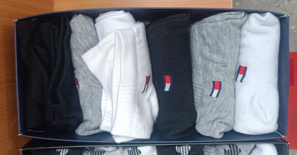 Set 6 Perechi Sosete Scurte Bumbac Unisex Tommy Hilfiger
