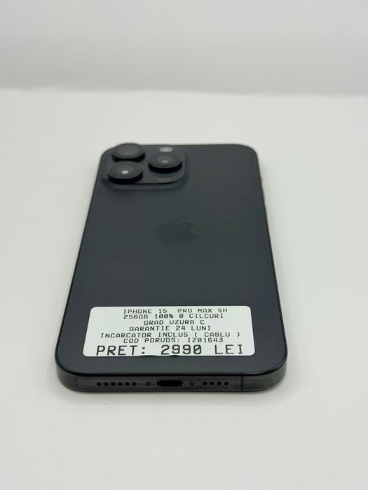 Iphone 15 Pro Max 256GB 100% Garantie Rate BuyBack - zonemag.ro