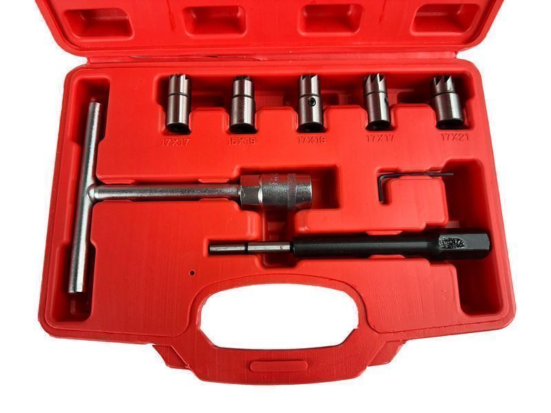 Комплект фрези за почистване на легла на инжектори 7 части gebo tools