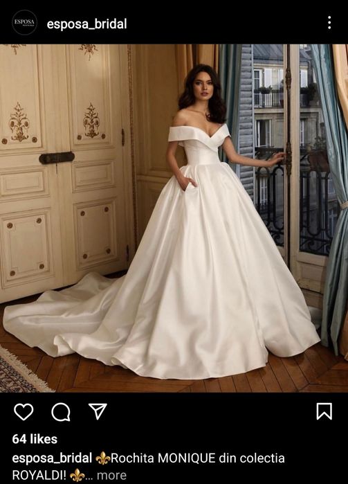Rochie noua de mireasa Monique by Royaldi
