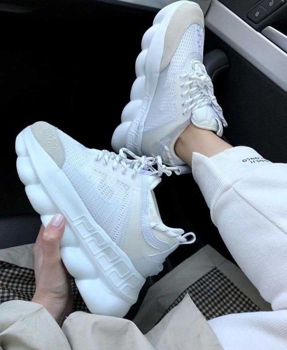 Adidasi Versace Tripple White