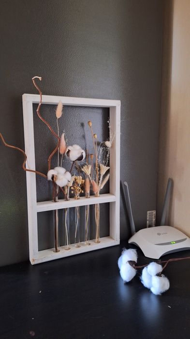 Интерьерные композиции из сухоцветов