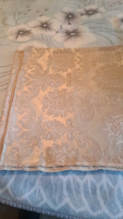 Шторы атласные с набивным рисунком, плотные, СССР