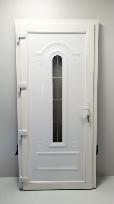 Usa de termopan lemn+aluminium exterior de calitate premium